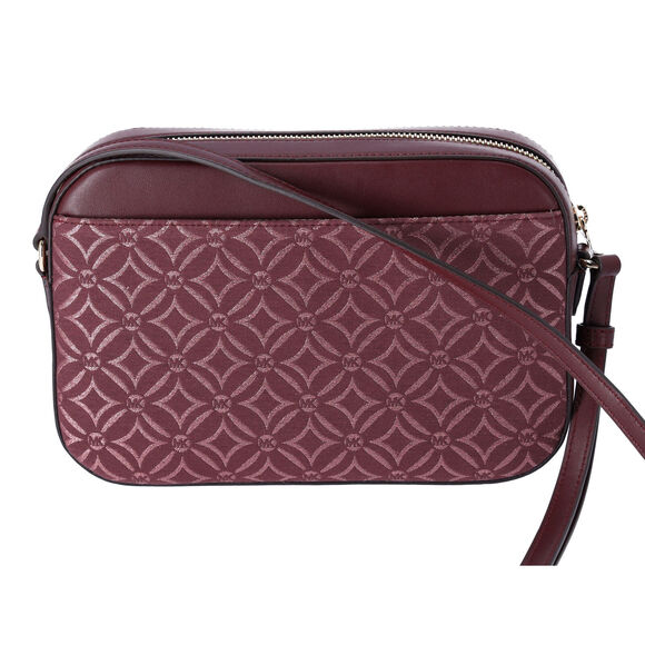 Michael Kors Jet Set East West Chain Crossbody Metallic Oxblood Multi - Picture 4 of 4